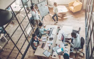 People in open office
