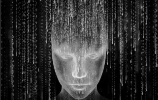 ai image of a person in numbers