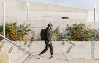 Person%20walking%20with%20backpack Png