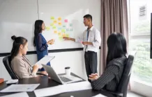 people in meeting at work