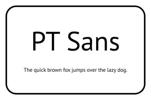 PT Sans font