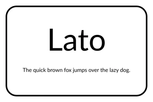 Lato font