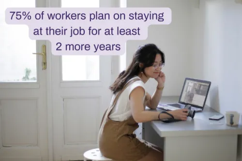 woman working from home at her desk